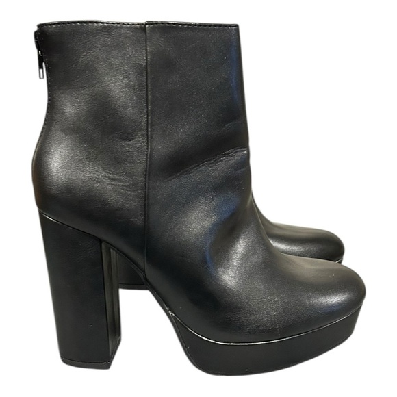 Y•not? Chunky Platform Ankle Boots Heels Size 9.5 VGC - Picture 5 of 10